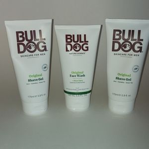 3 Bulldog Skincare for Men (1)Original Face Wash & (2)Shave Gels